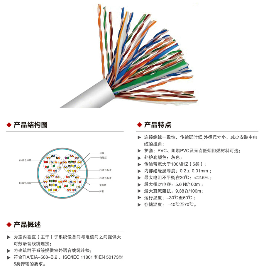 五類大對(duì)數(shù)雙絞線1